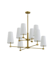 Forty West - 72676 - Eight Light Chandelier - Paddington - brass