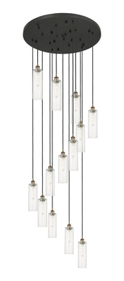 Innovations - 132BK-B-13P-BB-G434-12CL - 13 Light Pendant - Downtown Urban - Brushed Brass