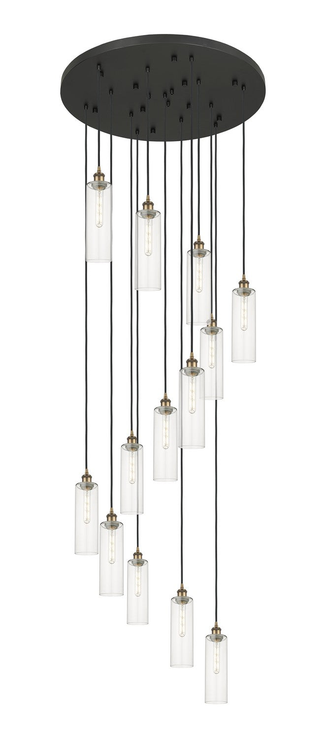 Innovations - 132BK-B-13P-BB-G434-12CL - 13 Light Pendant - Downtown Urban - Brushed Brass