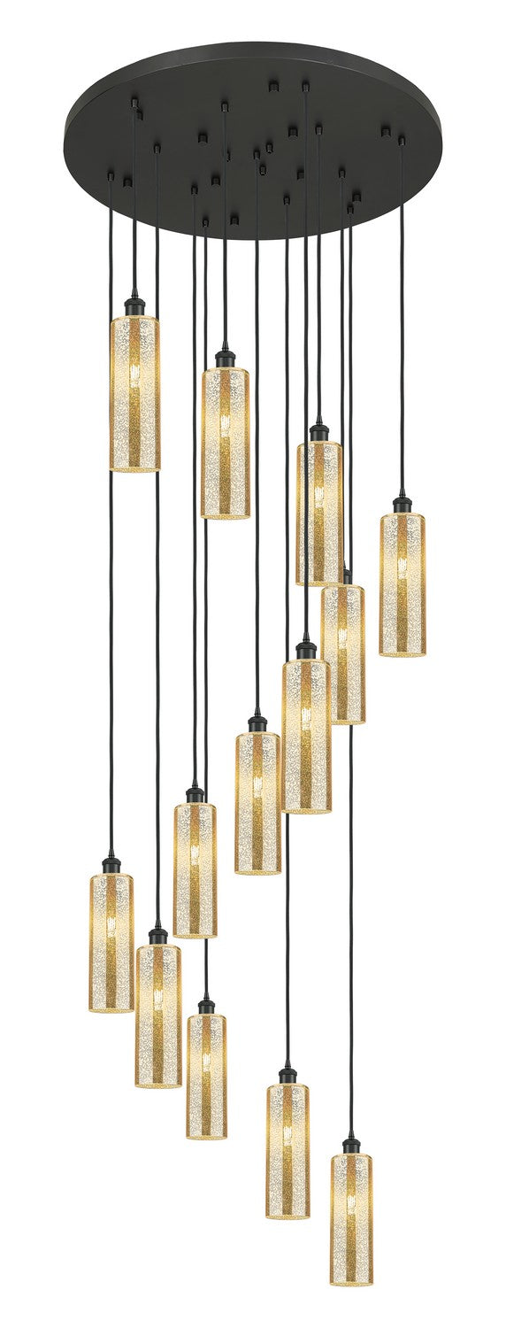 Innovations - 132BK-B-13P-BK-G434-12ME - 13 Light Pendant - Downtown Urban - Matte Black