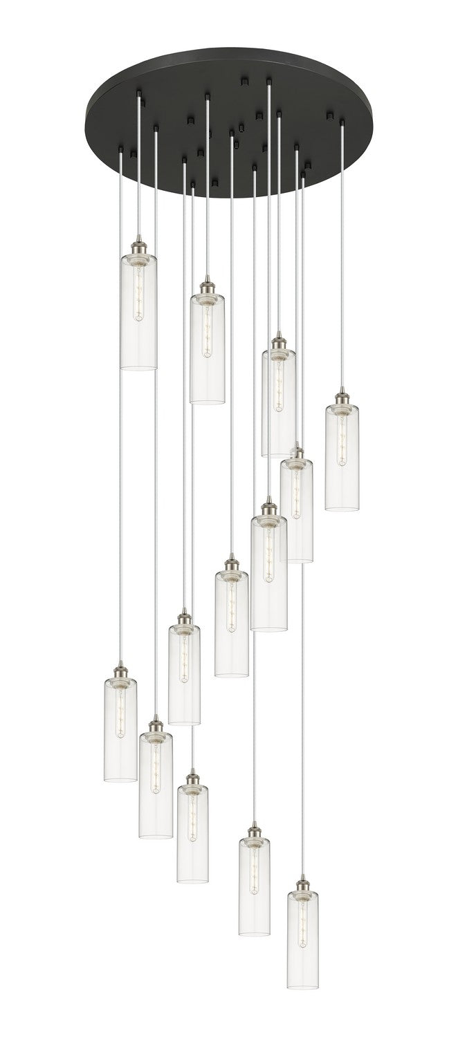Innovations - 132BK-B-13P-SN-G434-12CL - 13 Light Pendant - Downtown Urban - Brushed Satin Nickel