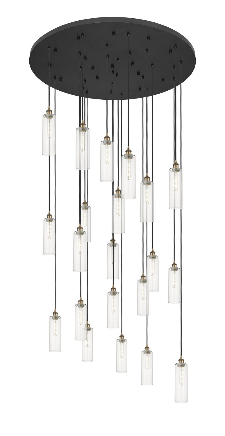 Innovations - 148BK-B-21P-BB-G434-12CL - 21 Light Pendant - Downtown Urban - Brushed Brass