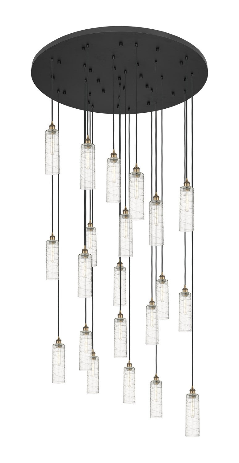 Innovations - 148BK-B-21P-BB-G434-12DE - 21 Light Pendant - Downtown Urban - Brushed Brass