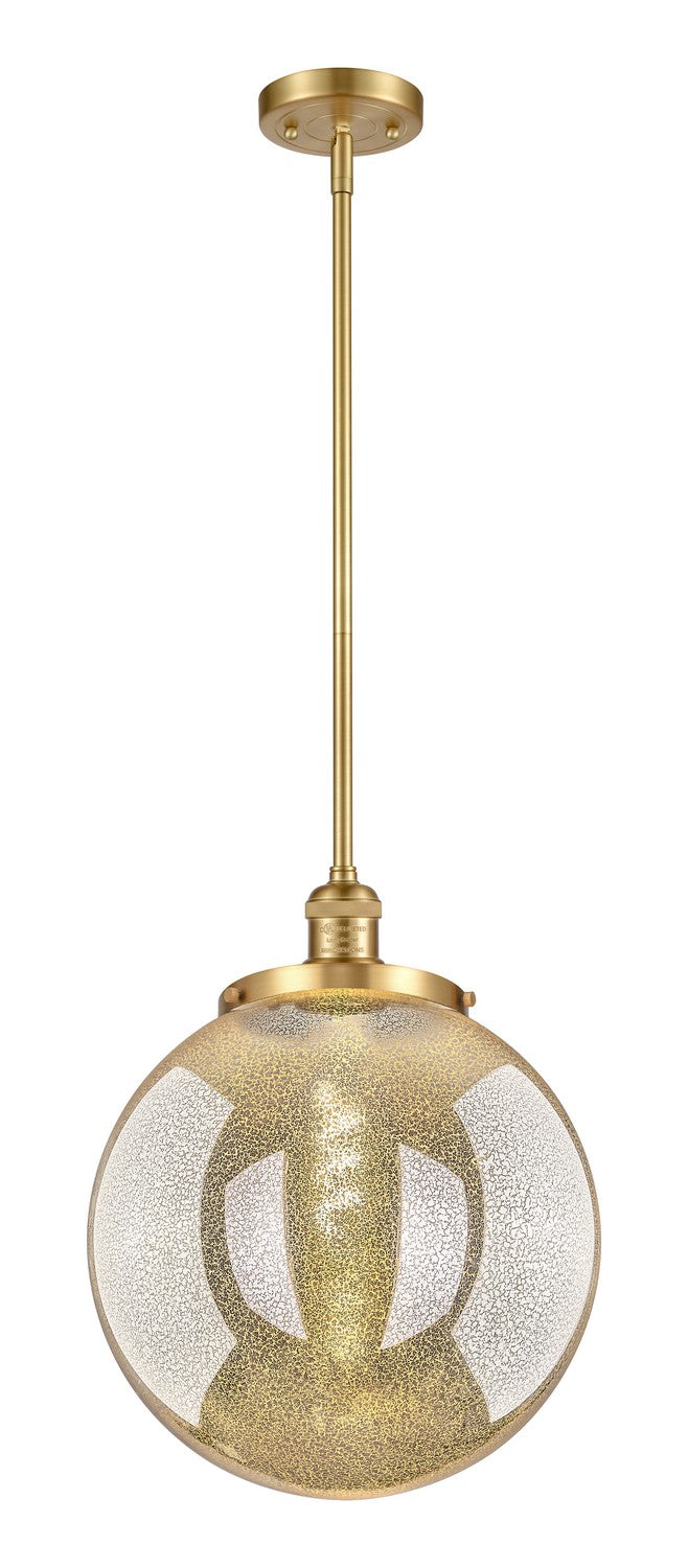 Innovations - 201S-SG-G208-14 - One Light Pendant - Franklin Restoration - Satin Gold