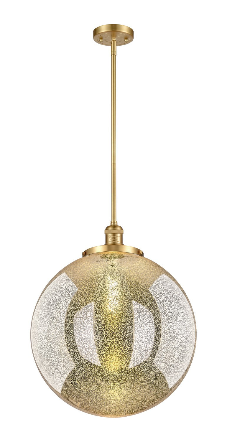 Innovations - 201S-SG-G208-18 - One Light Pendant - Franklin Restoration - Satin Gold