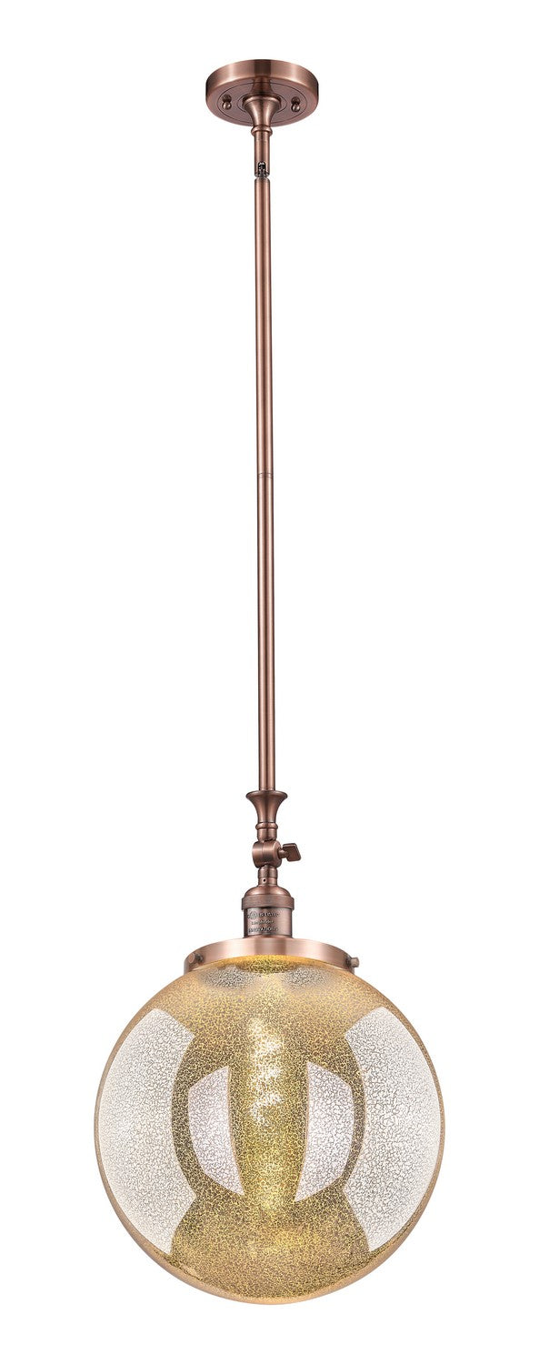 Innovations - 206-AC-G208-14 - One Light Mini Pendant - Franklin Restoration - Antique Copper