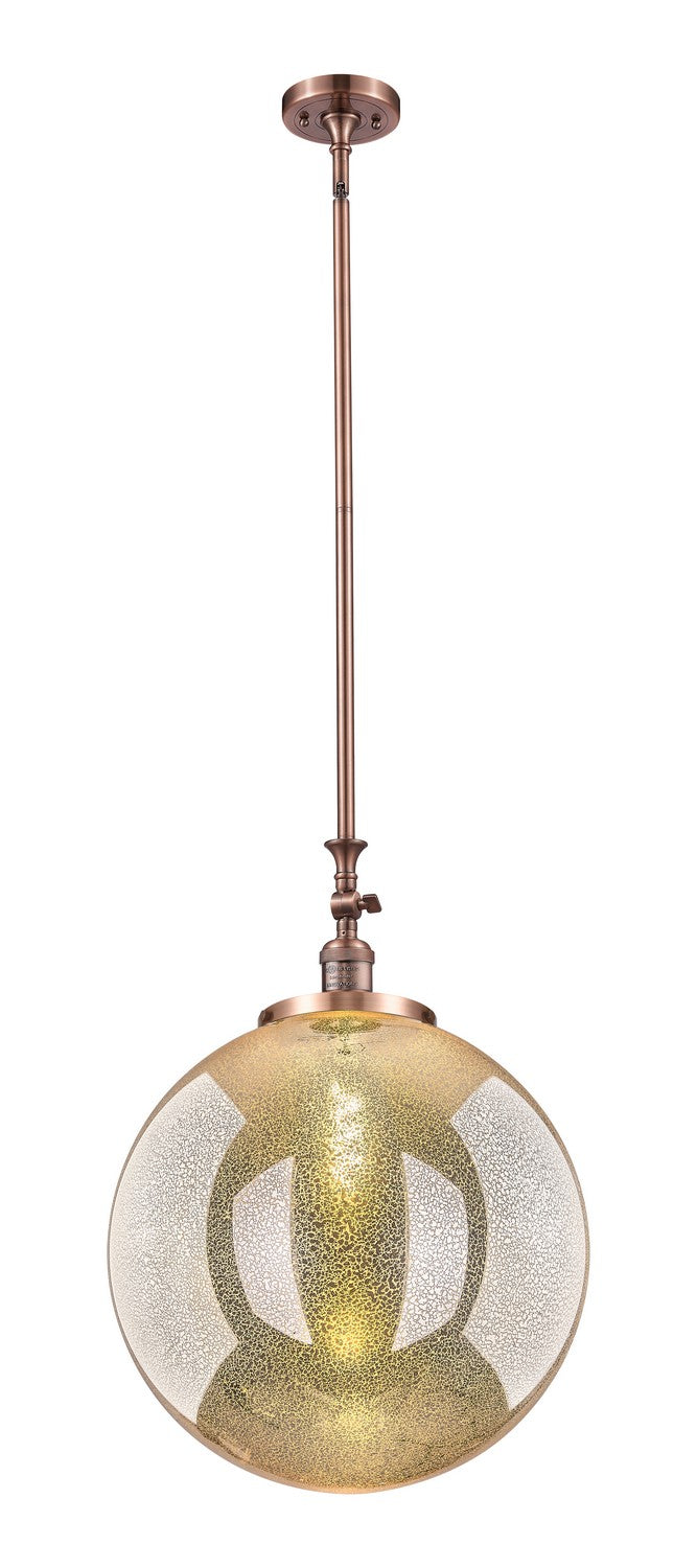 Innovations - 206-AC-G208-18 - One Light Mini Pendant - Franklin Restoration - Antique Copper