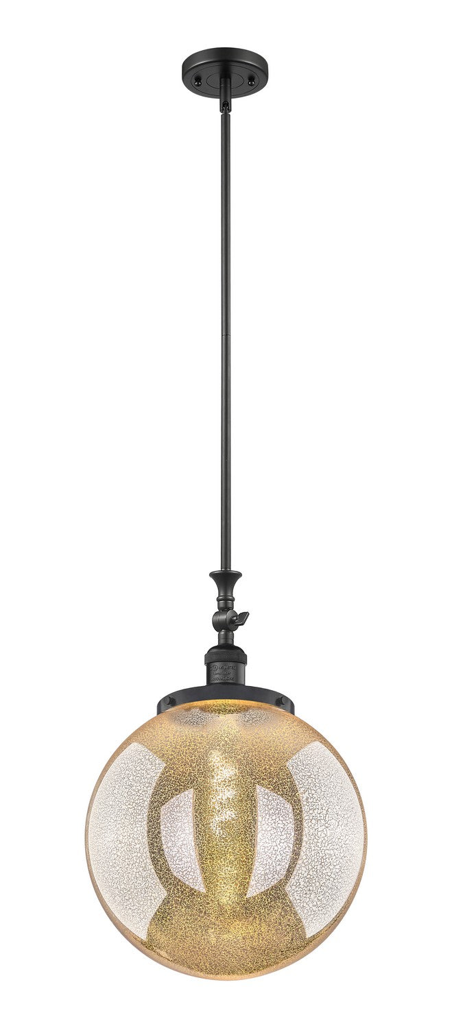Innovations - 206-BK-G208-14 - One Light Mini Pendant - Franklin Restoration - Matte Black