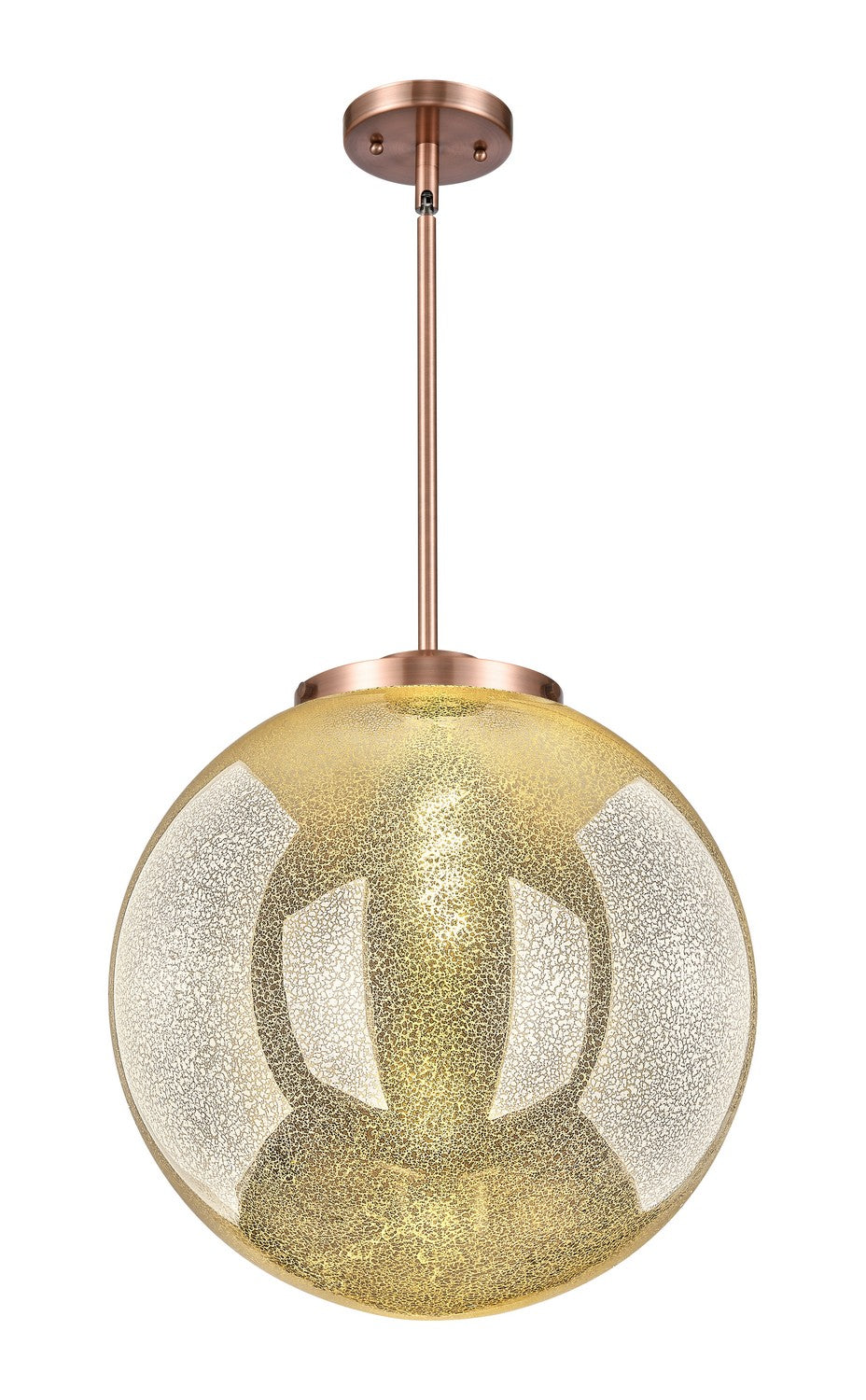 Innovations - 221-1S-AC-G208-16 - One Light Pendant - Essex - Antique Copper