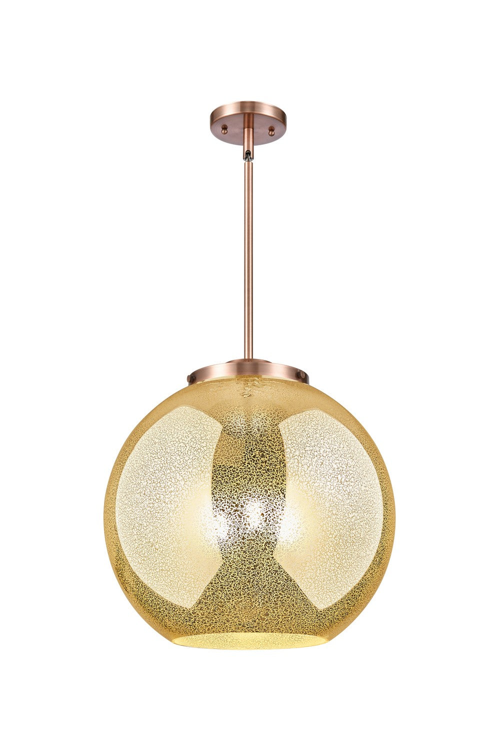 Innovations - 221-3S-AC-G128-16 - Three Light Pendant - Essex - Antique Copper