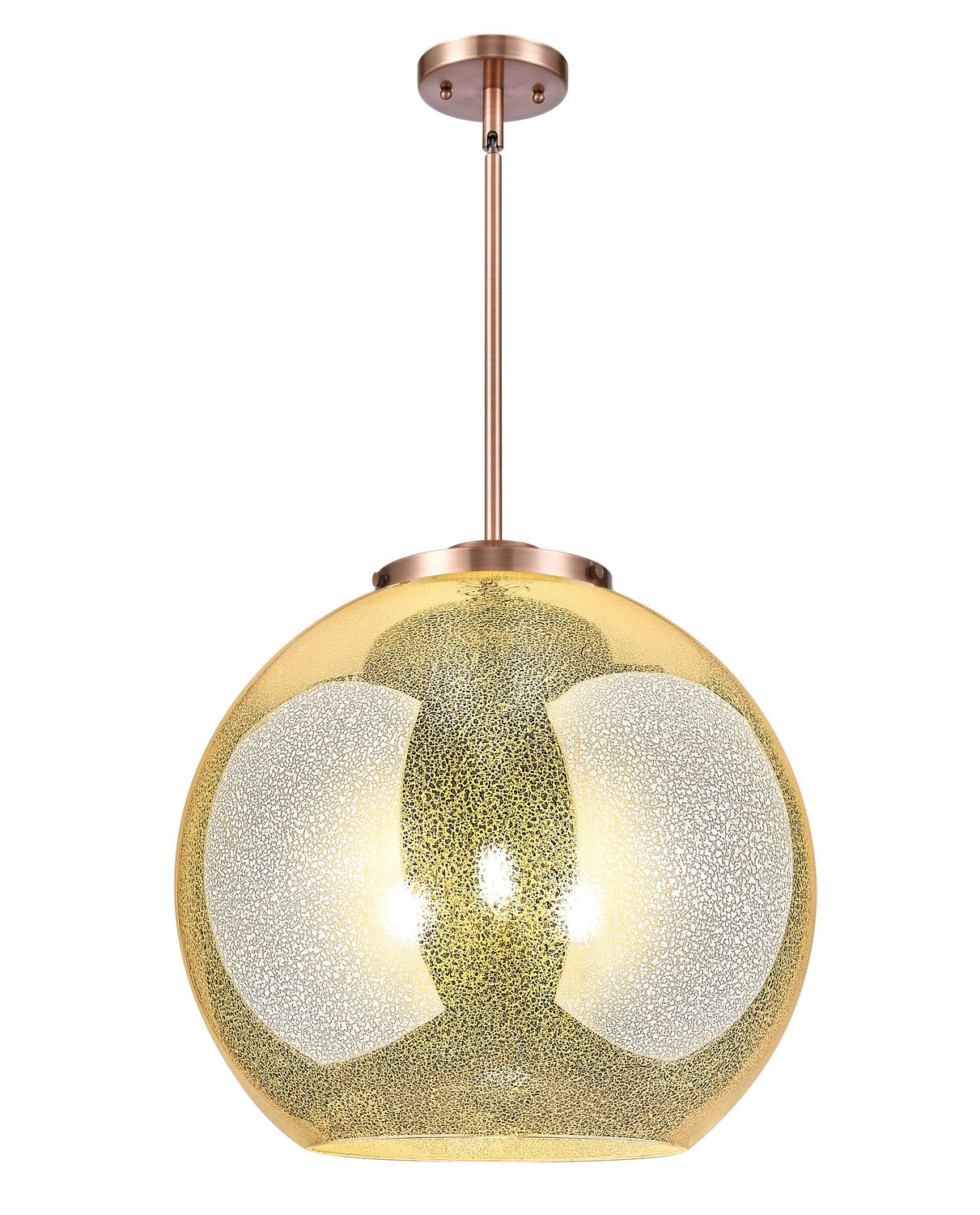 Innovations - 221-3S-AC-G128-18 - Three Light Pendant - Essex - Antique Copper
