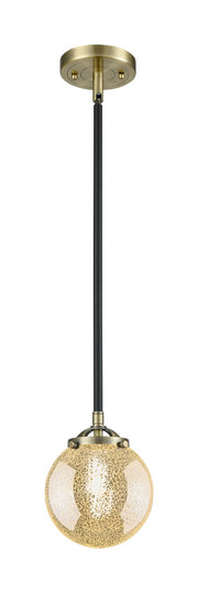 Innovations - 284-1S-BAB-G208-6 - One Light Mini Pendant - Nouveau - Black Antique Brass