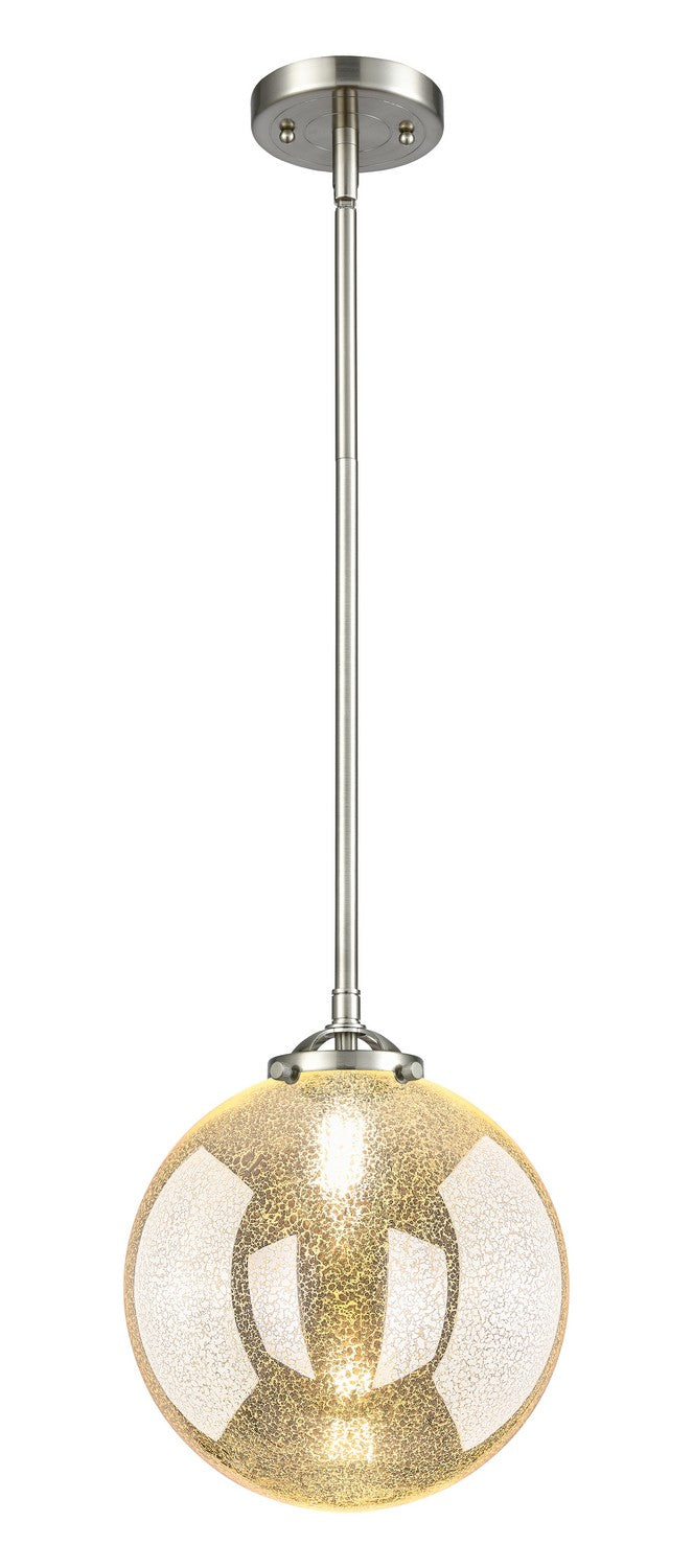 Innovations - 284-1S-SN-G208-10 - One Light Mini Pendant - Nouveau - Brushed Satin Nickel