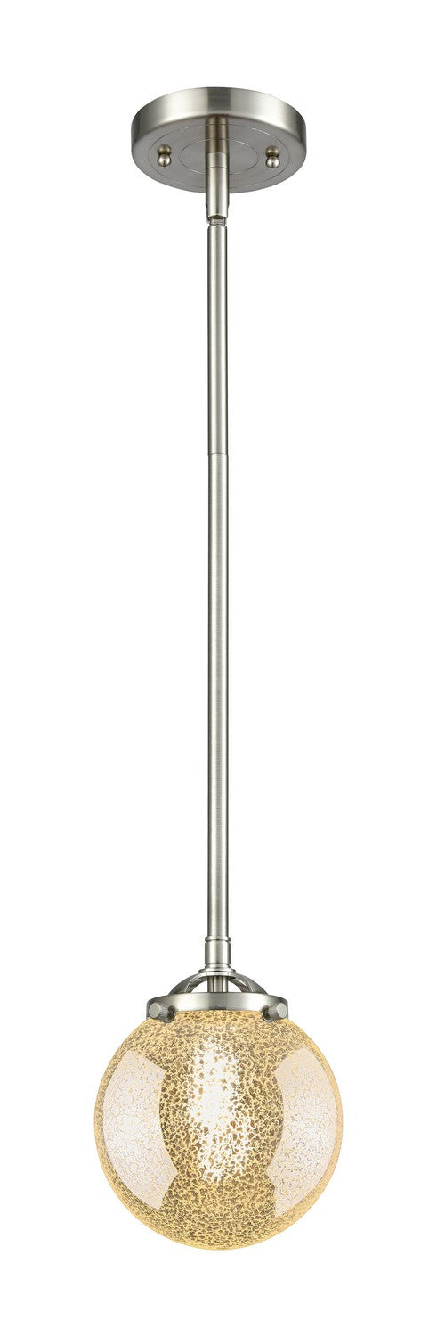 Innovations - 284-1S-SN-G208-6 - One Light Mini Pendant - Nouveau - Brushed Satin Nickel