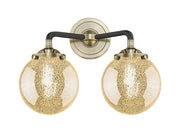 Innovations - 284-2W-BAB-G208-6 - Two Light Bath Vanity - Nouveau - Black Antique Brass