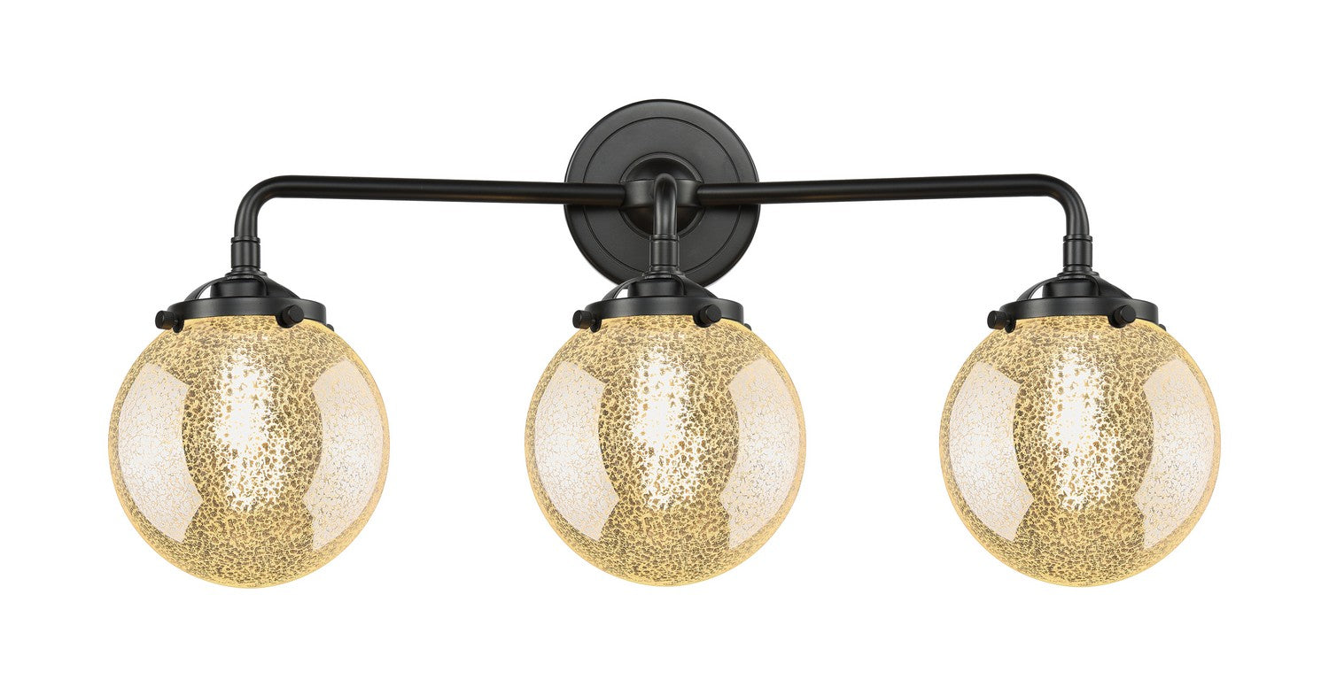 Innovations - 284-3W-OB-G208-6 - Three Light Bath Vanity - Nouveau - Oil Rubbed Bronze