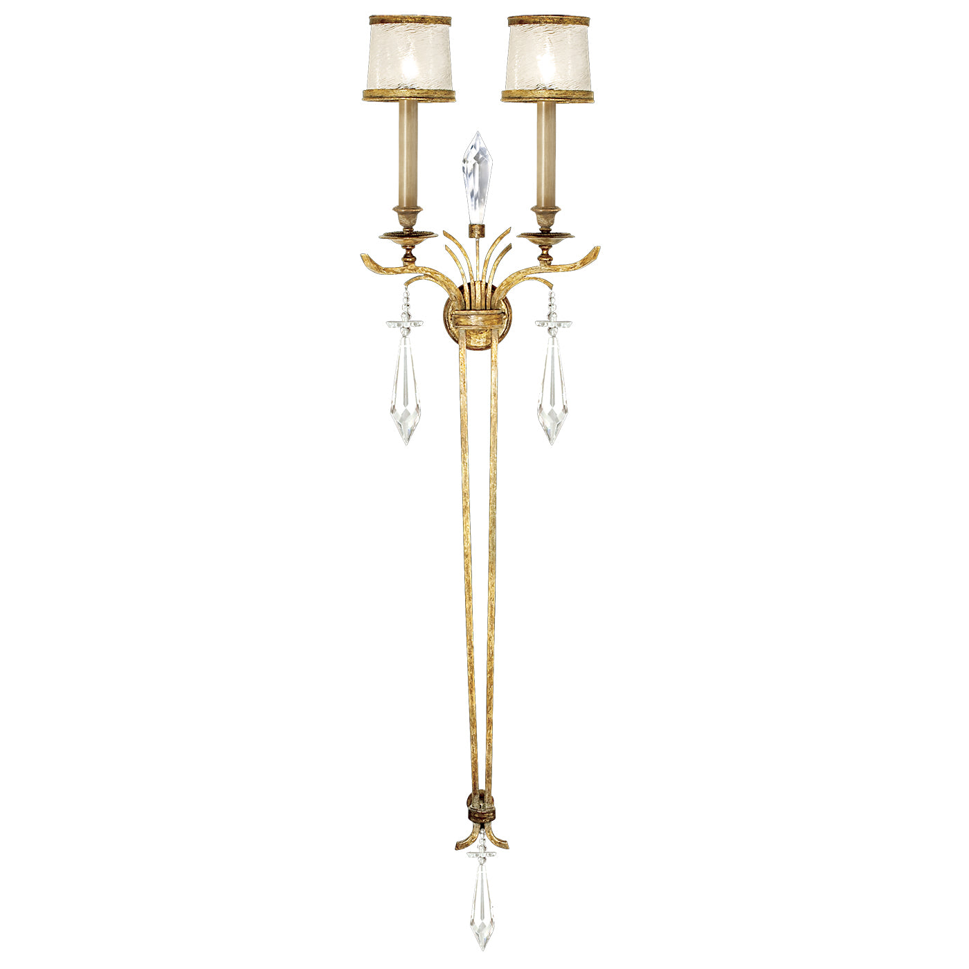 Fine Art Handcrafted Lighting - 570450ST - Two Light Wall Sconce - Monte Carlo - Gold