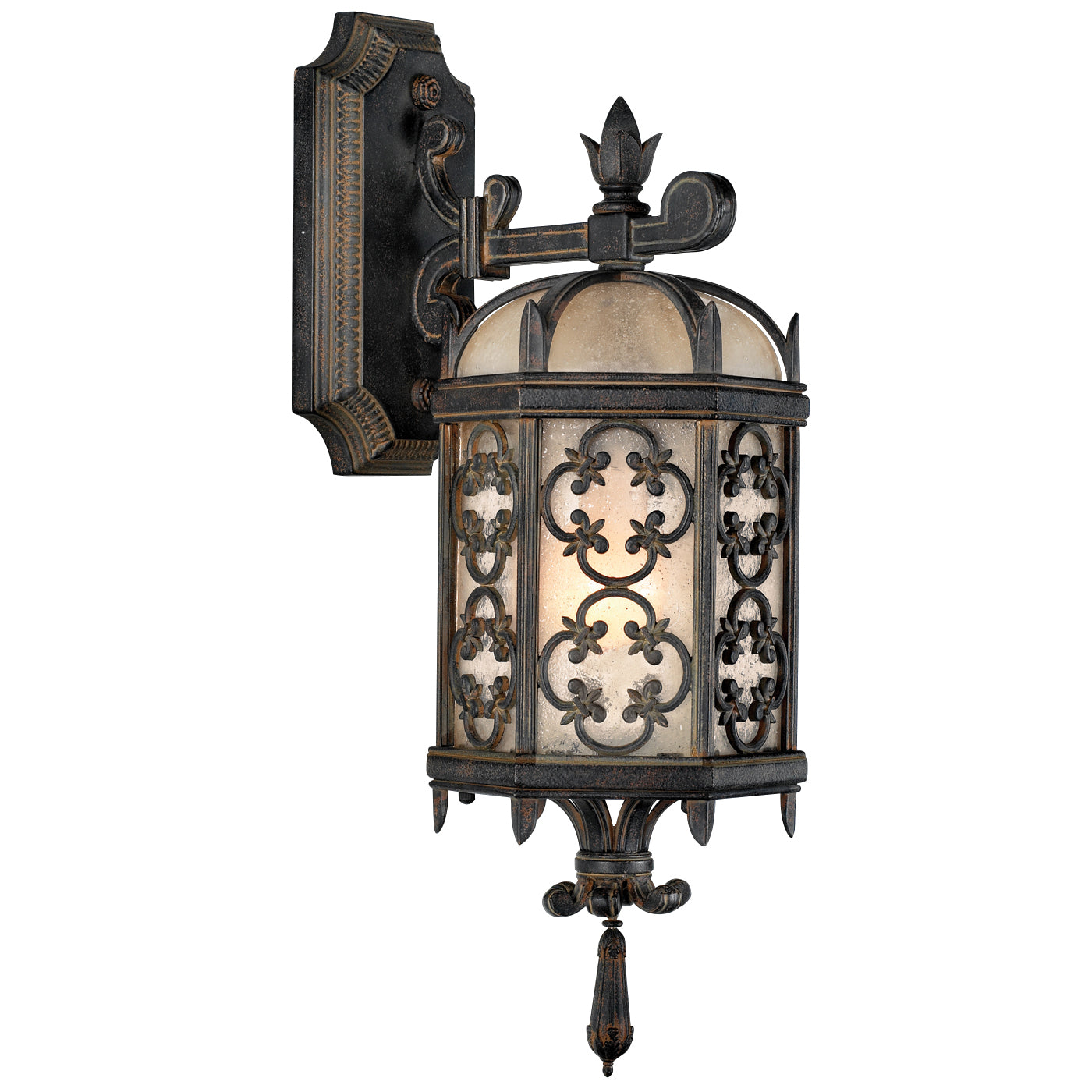 Fine Art Handcrafted Lighting - 338581ST - One Light Outdoor Wall Mount - Costa del Sol - Black