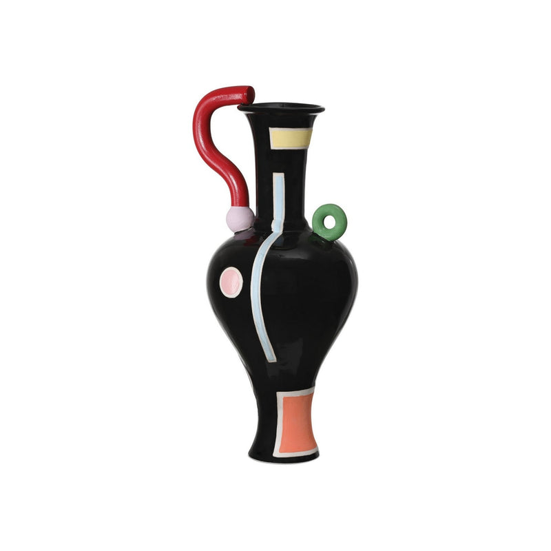 Currey and Company - 1200-1093 - Vase - Fauvist - Black/Green/Red/Yellow/Orange