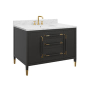 Currey and Company - 3800-0020 - Vanity with Rectangular Undermount Sink - Verona - Black/Natural/White/Champagne