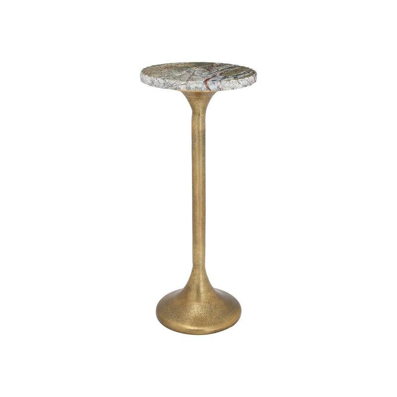 Currey and Company - 4000-0250 - Drinks Table - Wilderness - Antique Brass/Natural