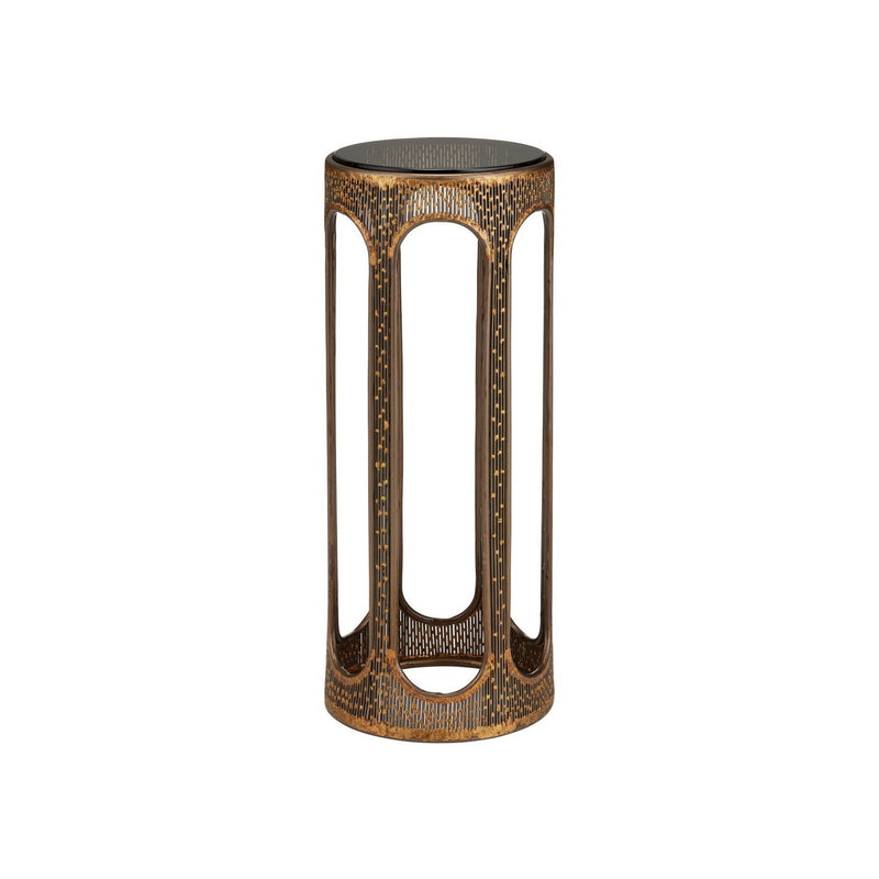 Currey and Company - 4000-0251 - Accent Table - Capella - Coffee Bronze/Smoke