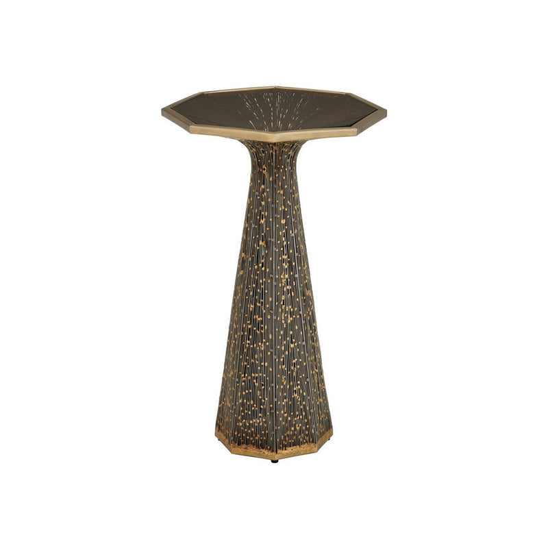Currey and Company - 4000-0252 - Accent Table - Castor - Iron/Bronze/Smoke