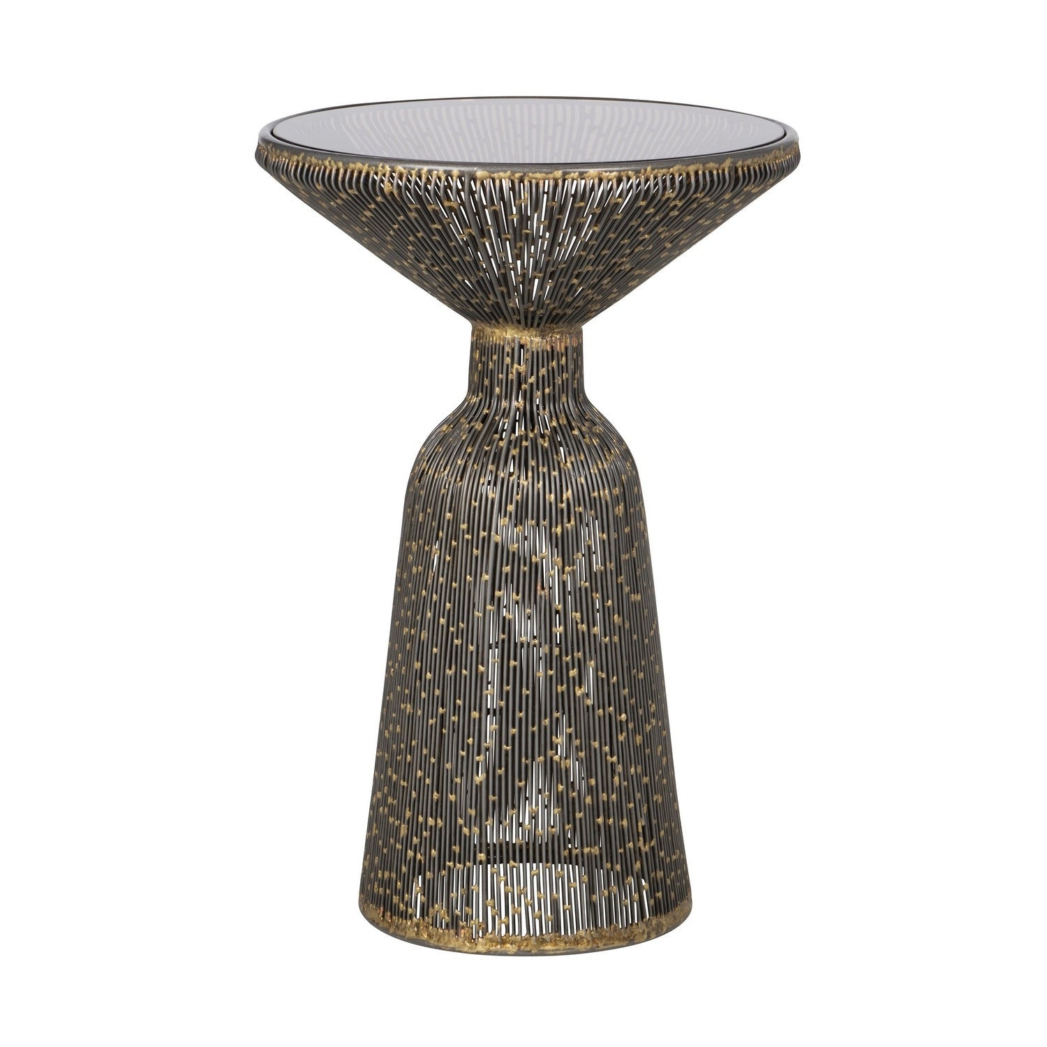 Currey and Company - 4000-0253 - Accent Table - Canopus - Iron/Bronze/Smoke