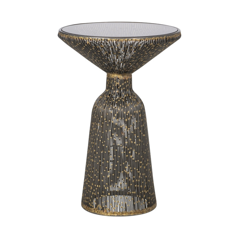 Currey and Company - 4000-0253 - Accent Table - Canopus - Iron/Bronze/Smoke