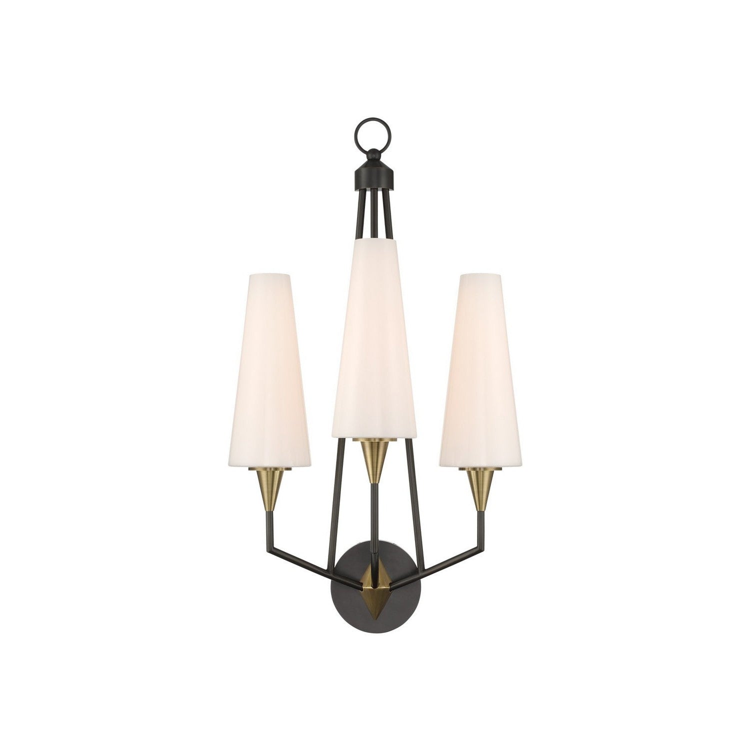 Currey and Company - 5000-0303 - LED Wall Sconce - Hennin - Polished Antique Brass/Oil Rubbed Bronze
