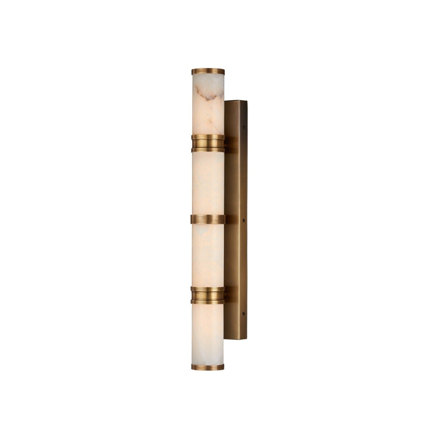 Currey and Company - 5800-0079 - LED Wall Sconce - Brenham - Natural/Vintage Brass