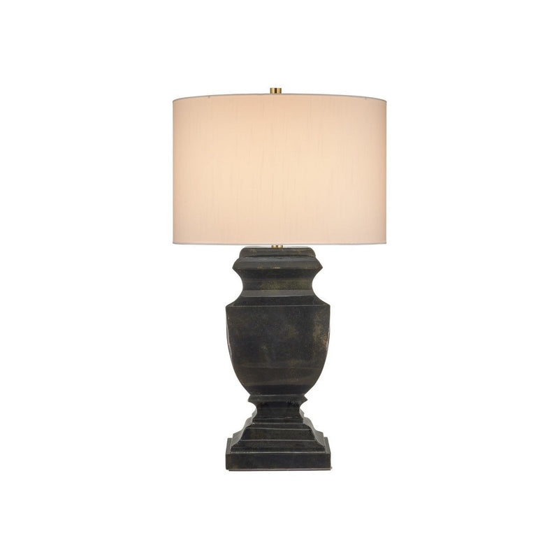 Currey and Company - 6000-1061 - One Light Table Lamp - Balustrade - Distressed Light Black