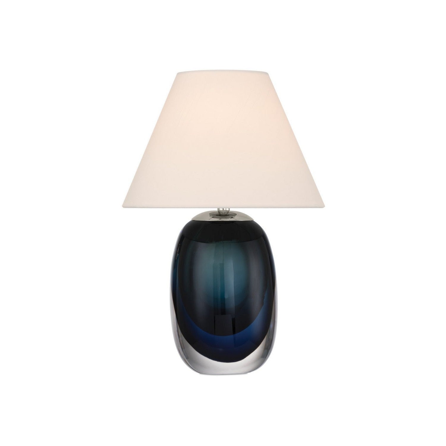 Currey and Company - 6700-0019 - LED Table Lamp - Danza - Blue/Clear/Polished NIckel
