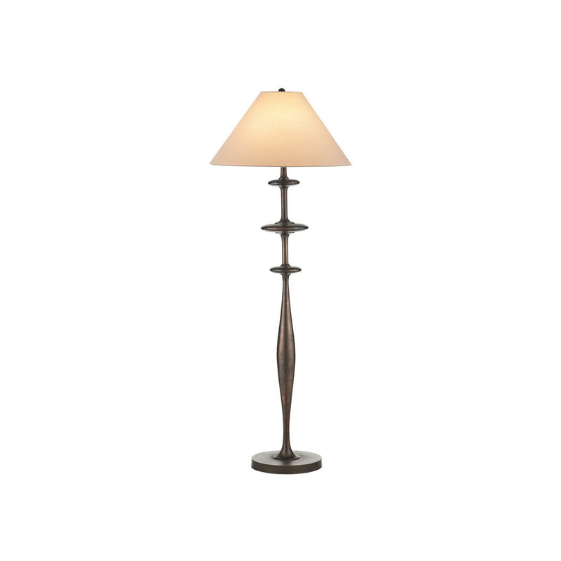 Currey and Company - 8000-0178 - One Light Floor Lamp - Aqueous - Dark Bronze