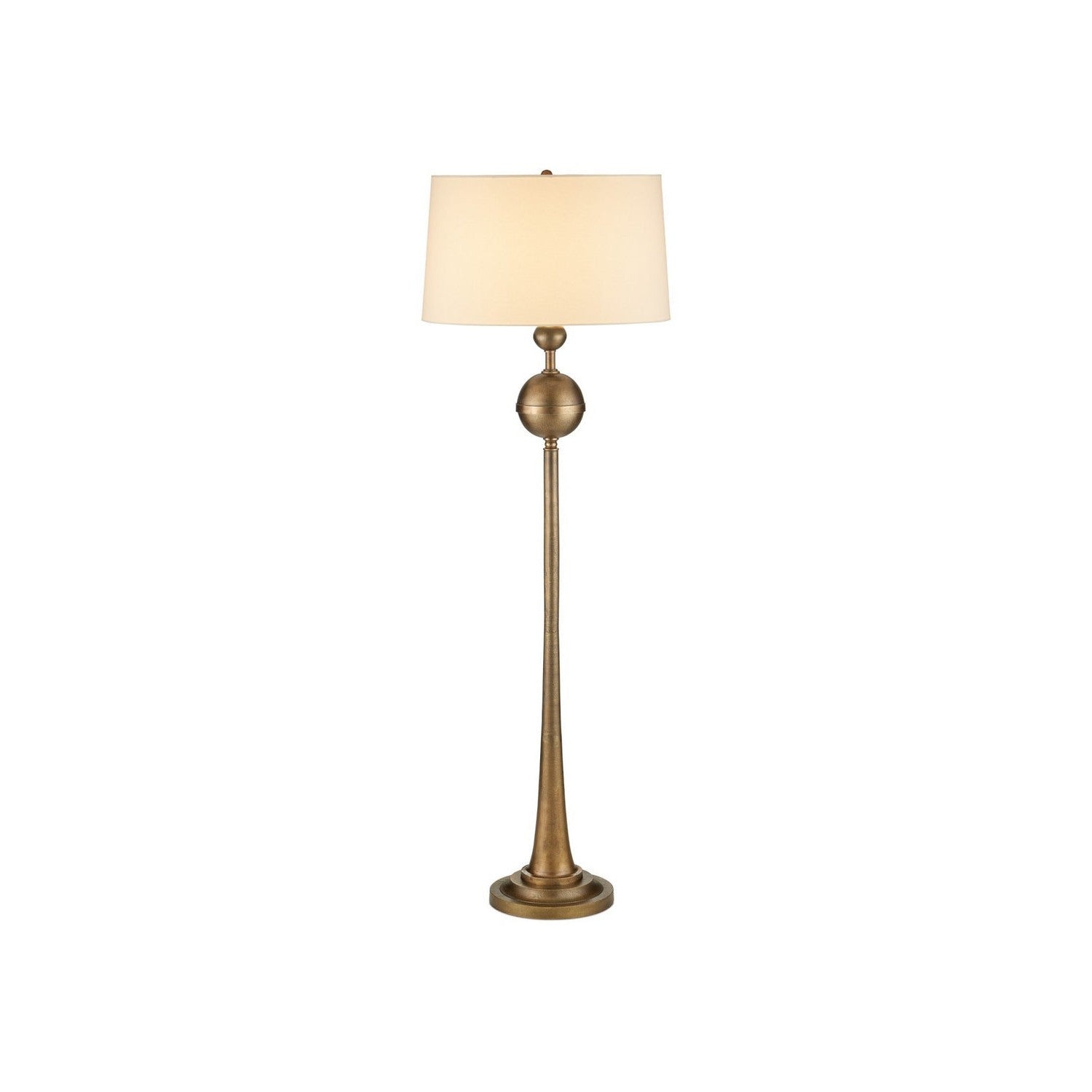 Currey and Company - 8000-0179 - One Light Floor Lamp - Boullee - Antique Brass