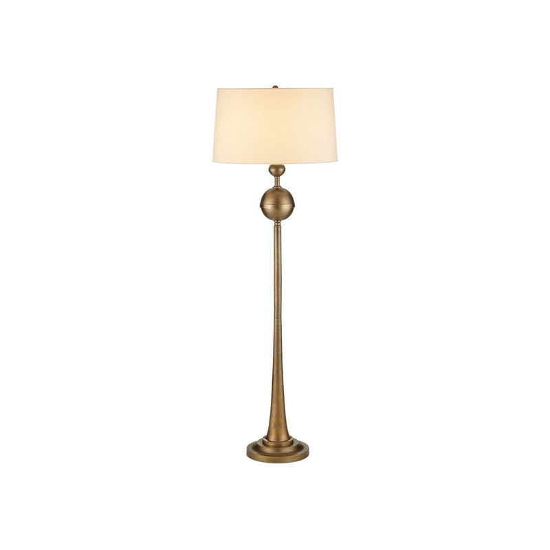 Currey and Company - 8000-0179 - One Light Floor Lamp - Boullee - Antique Brass