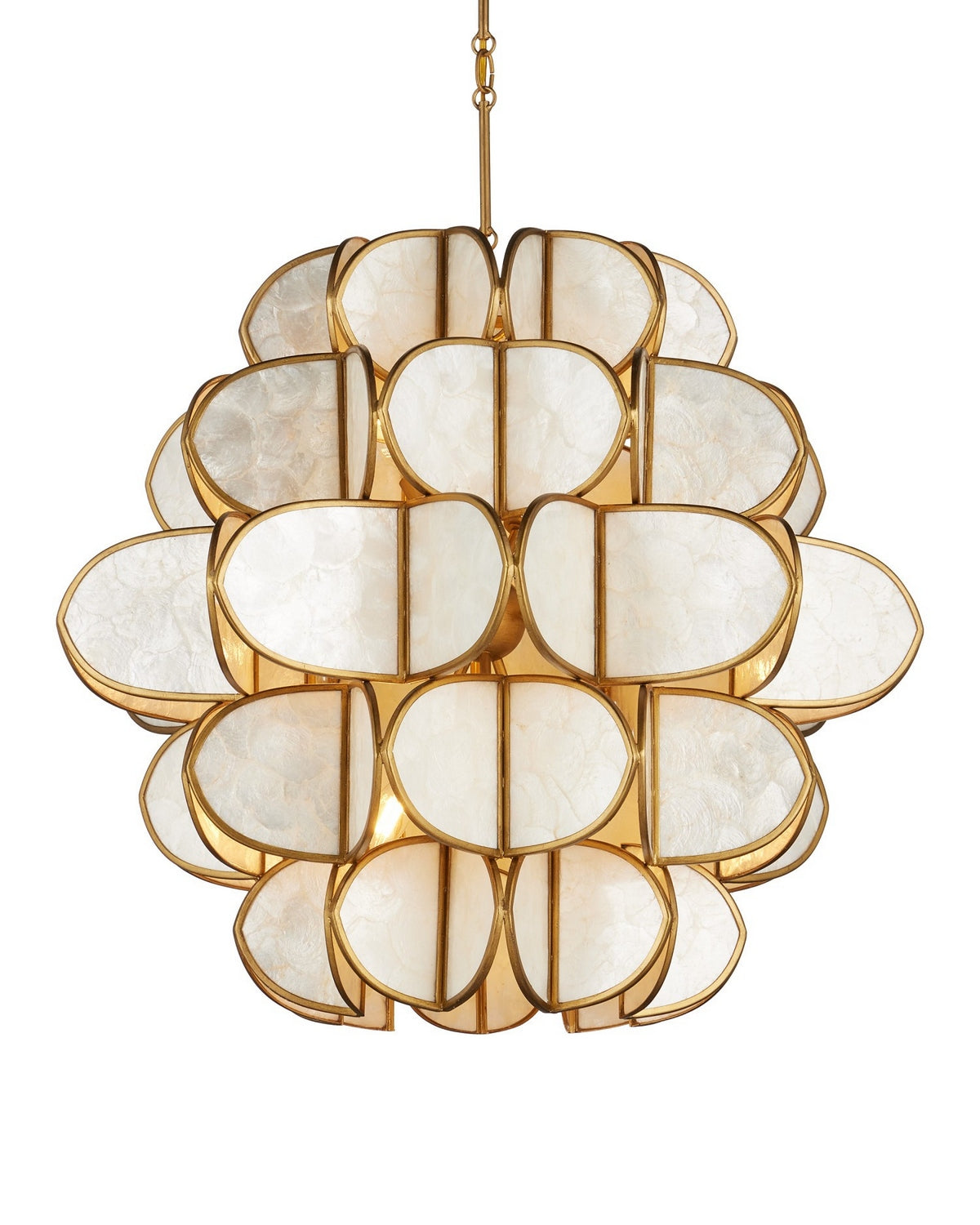 Currey and Company - 9000-1339 - Nine Light Chandelier - Galatea - Natural/Brass