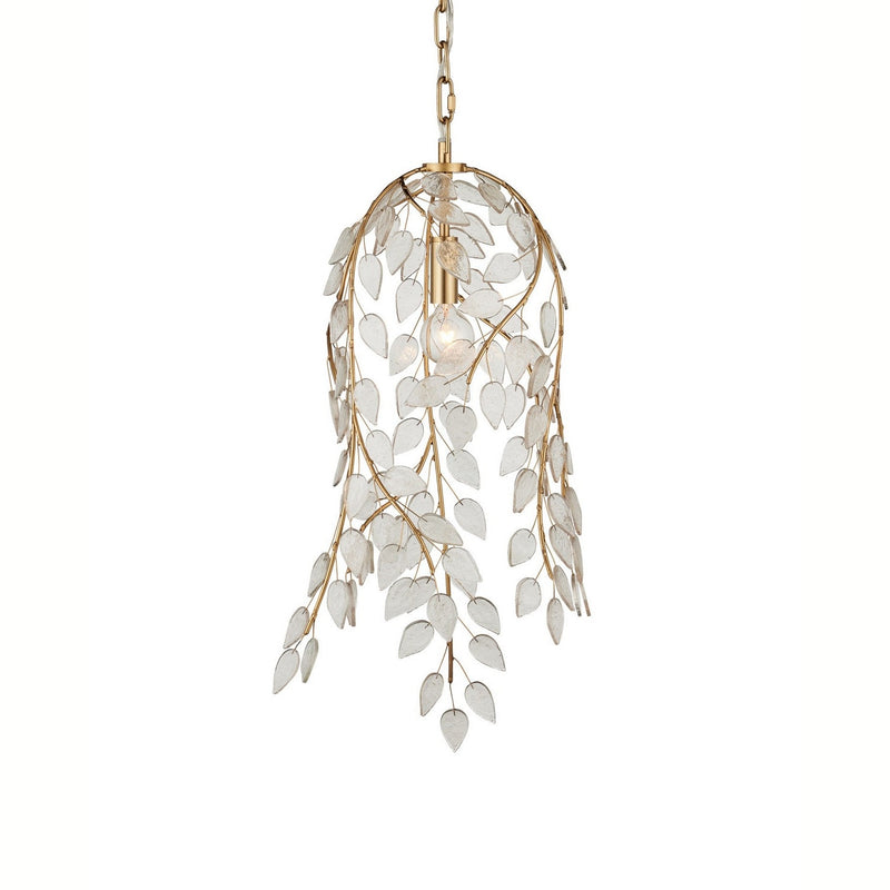 Currey and Company - 9000-1354 - One Light Pendant - Banyan - Antique Brass/Clear