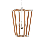 Currey and Company - 9000-1376 - Three Light Chandelier - Boyd - Natural/Polished Nickel
