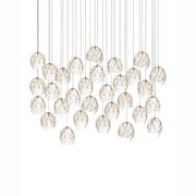 Currey and Company - 9000-1392 - 30 Light Pendant - Banyan - Antique Brass/Clear/Silver