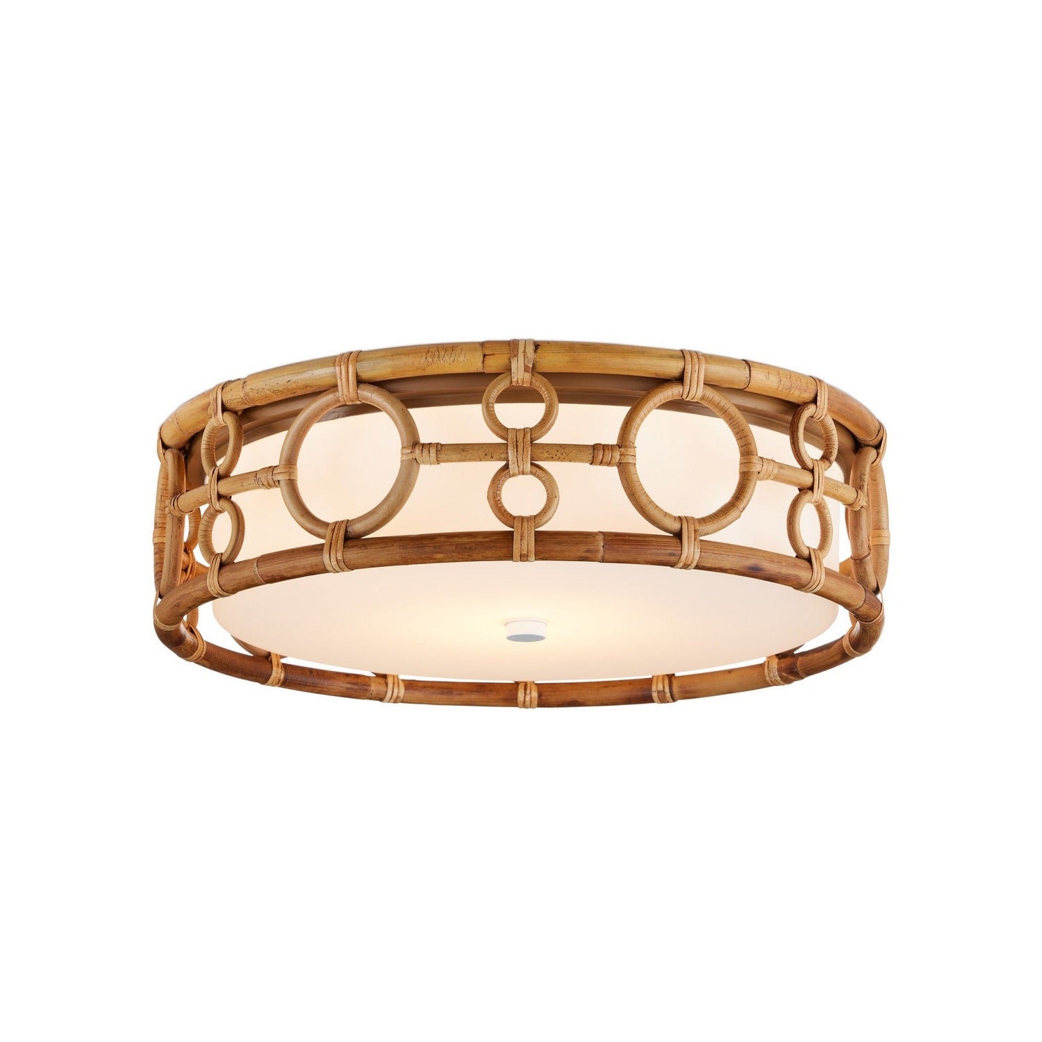 Currey and Company - 9999-0081 - LED Flush Mount - Tegal - Natural/Khaki/White