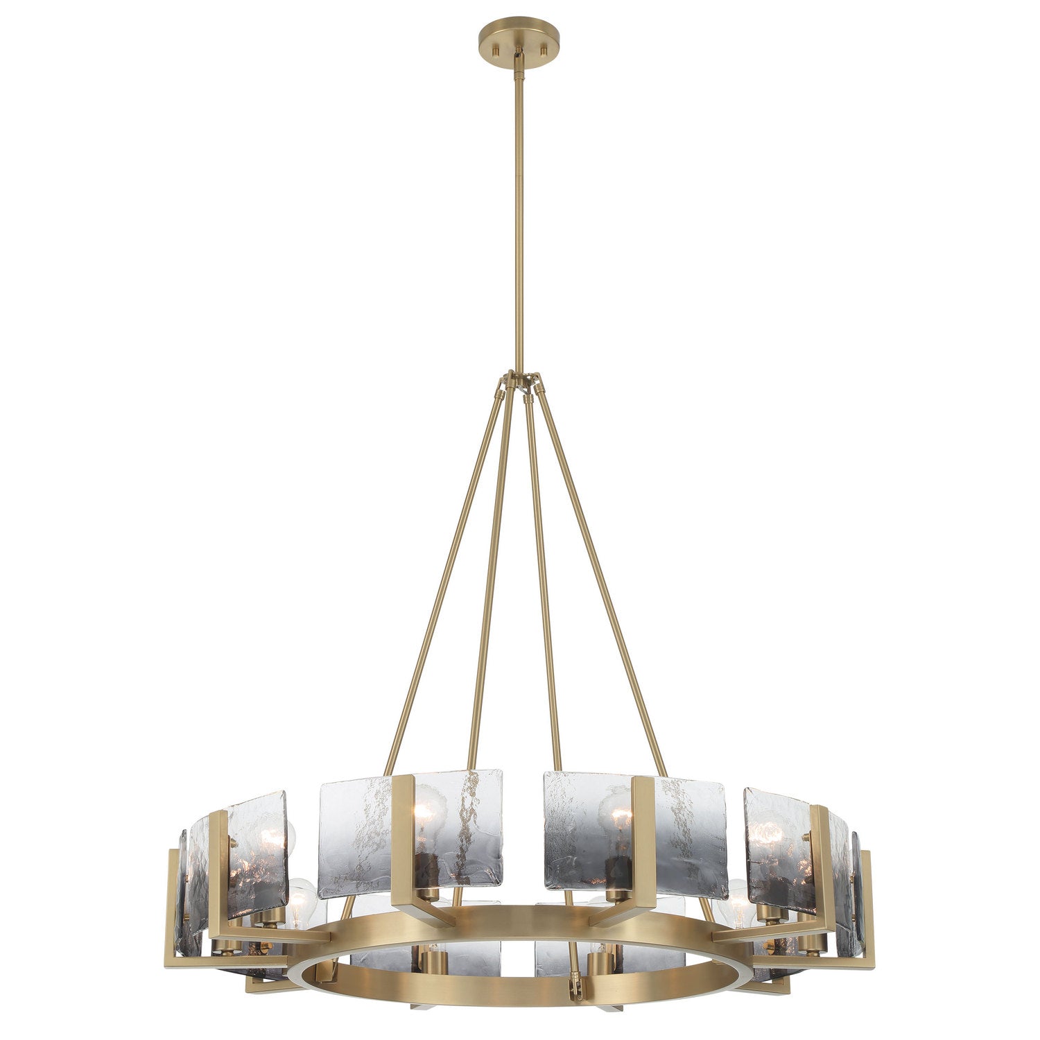 Golden - 3164-10 BCB-SWG - Ten Light Chandelier - Aenon - Brushed Champagne Brass