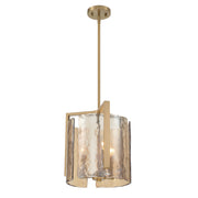 Golden - 3164-3P BCB-AWG - Three Light Pendant - Aenon - Brushed Champagne Brass