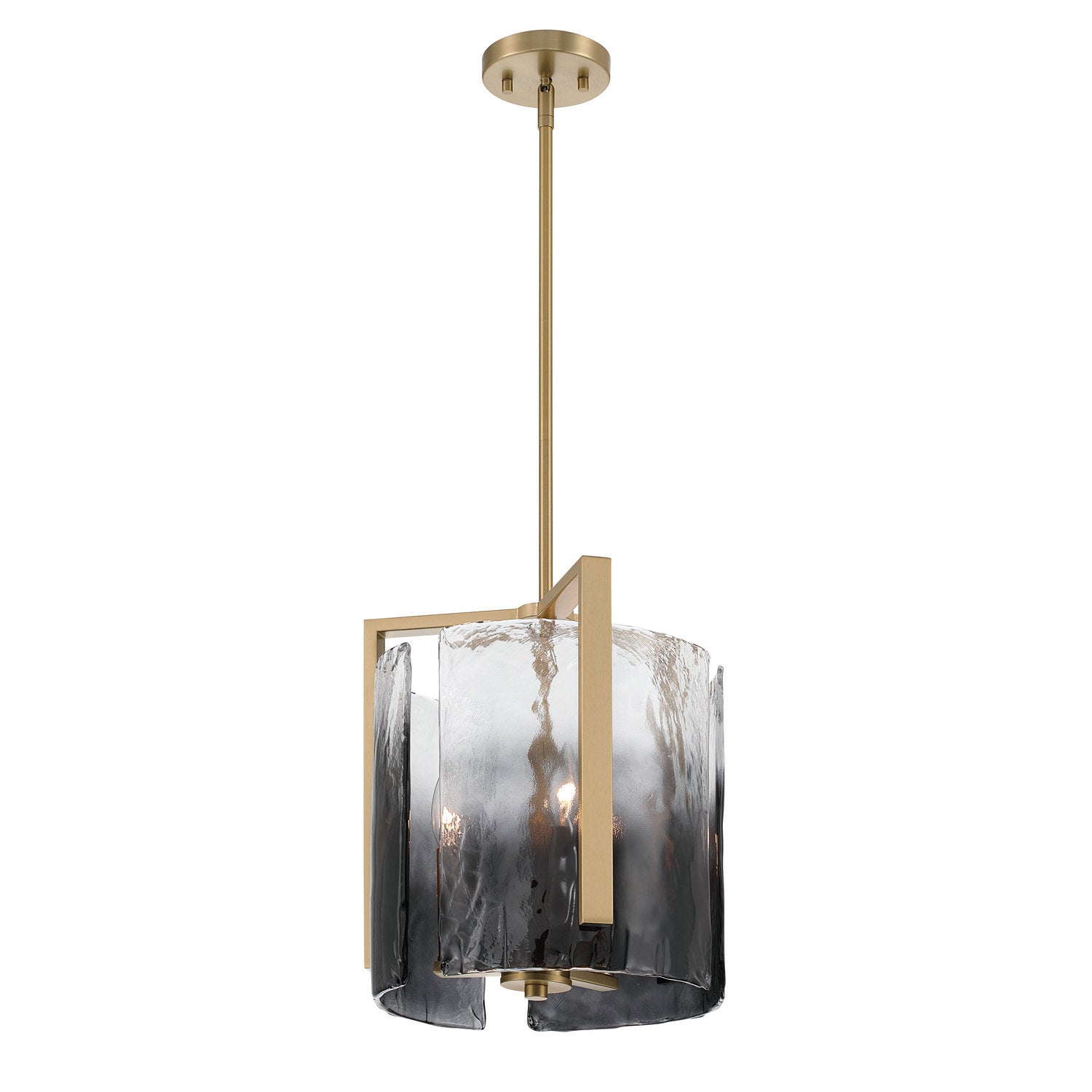 Golden - 3164-3P BCB-SWG - Three Light Pendant - Aenon - Brushed Champagne Brass