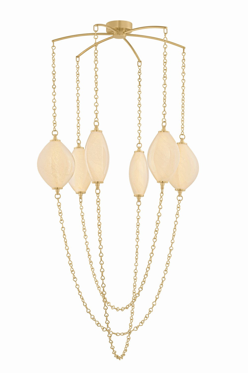 Corbett Lighting - 582-39-VB - LED Chandelier - Positano - Vintage Brass