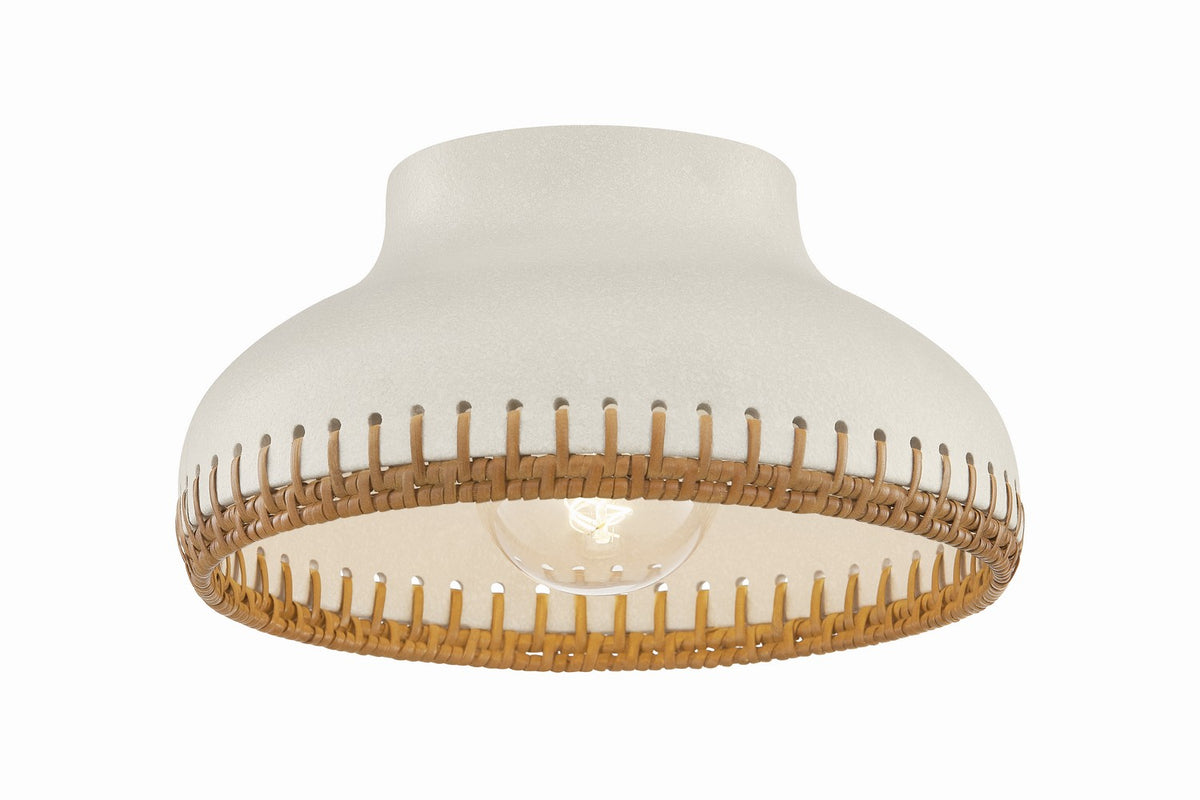 Hudson Valley - 5309-AGB/CCP - One Light Flush Mount - Southfields - Aged Brass