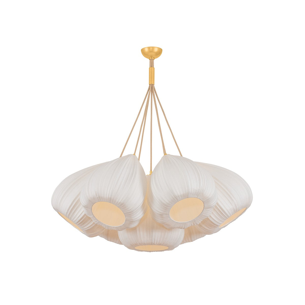 Hudson Valley - 6540-VGL - Seven Light Chandelier - Livonia - Vintage Gold Leaf