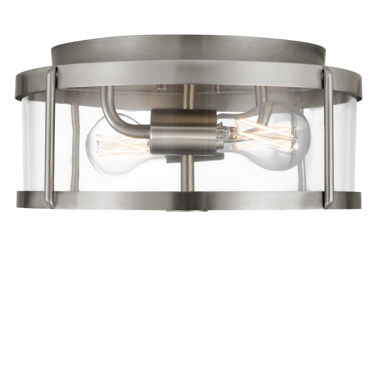 Generation Lighting - GLF1732BN - Two Light Flush Mount - Lumra - Brushed Nickel