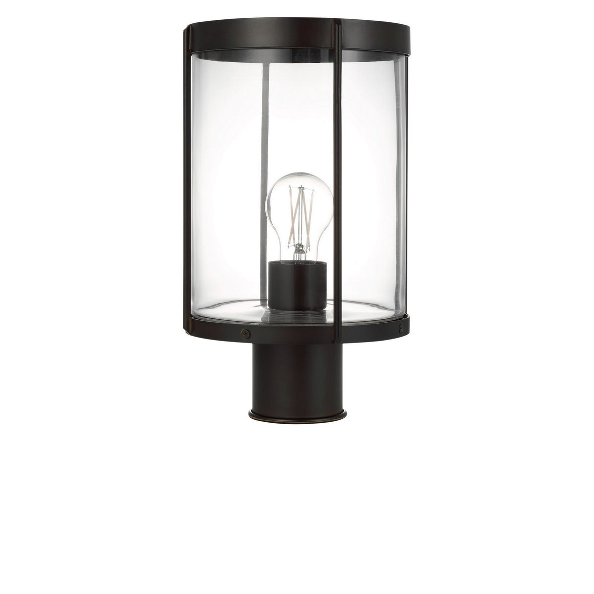 Generation Lighting - GLO1741C-TXBE - One Light Outdoor Post Lantern - Luning - Textured Black