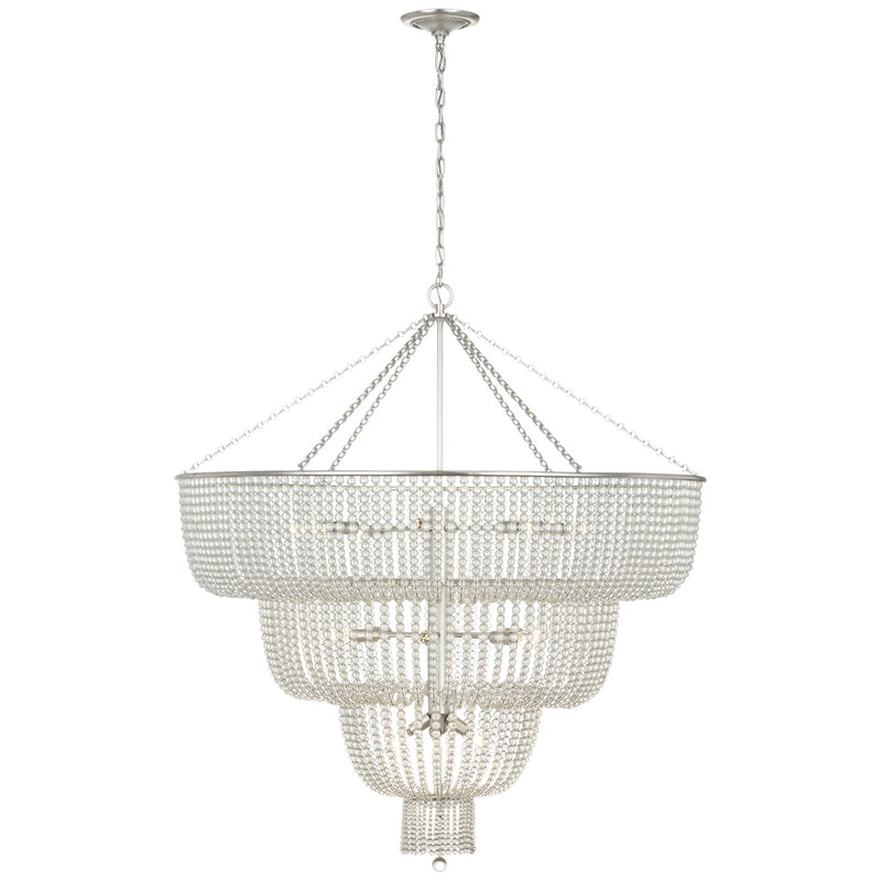 Visual Comfort Signature - ARN 5303BSL-CG - LED Chandelier - Jacqueline - Burnished Silver Leaf